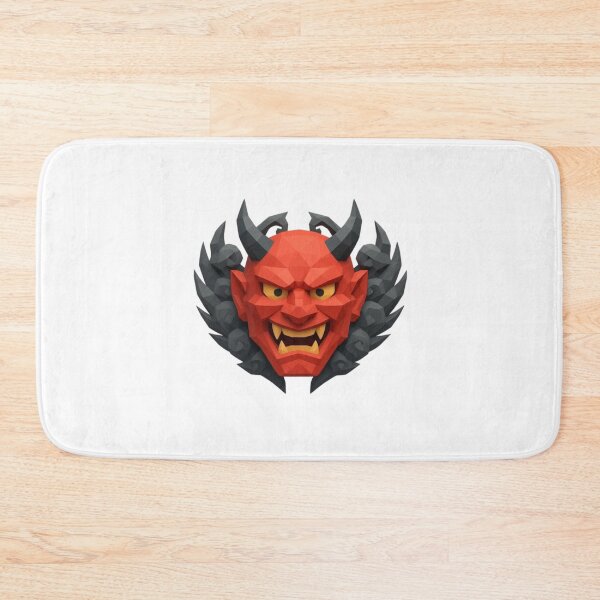 Item preview, Geometric style Oni demon mask designed and sold by AKRAMlogo.