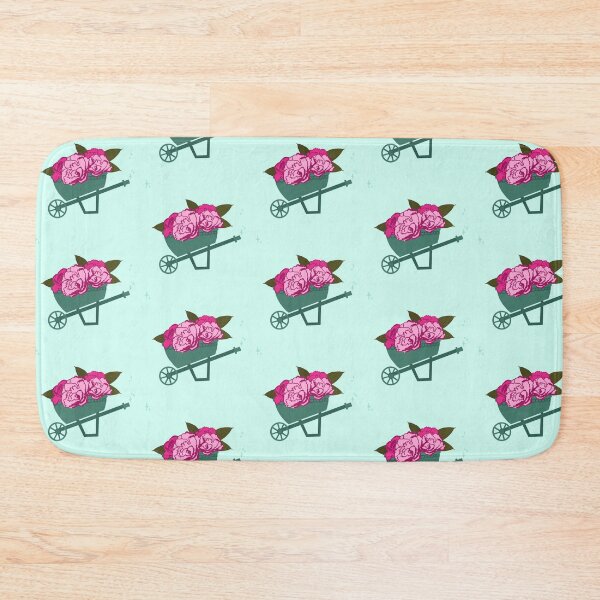 Item preview, Pink Peony Wheelbarrow Floral Garden Illustration – Cottagecore Botanical Design designed and sold by SweetButSnarky.