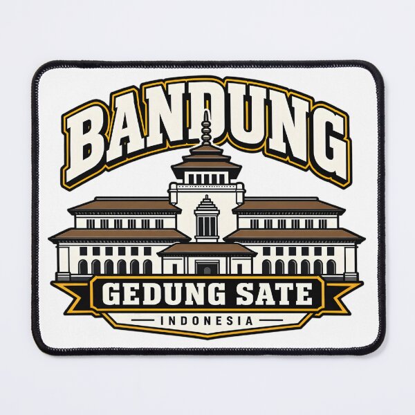 Item preview, Bandung Gedung Sate Indonesia Landmark Travel T-Shirt Design designed and sold by Ahsacom.