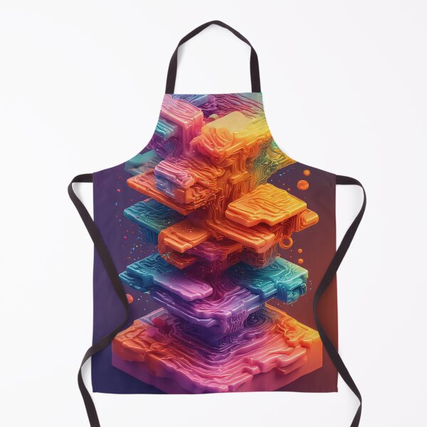 Item preview, Colorful crystal layers are stacked in a fantastical architecture. designed and sold by Mianku | Für das Leben.