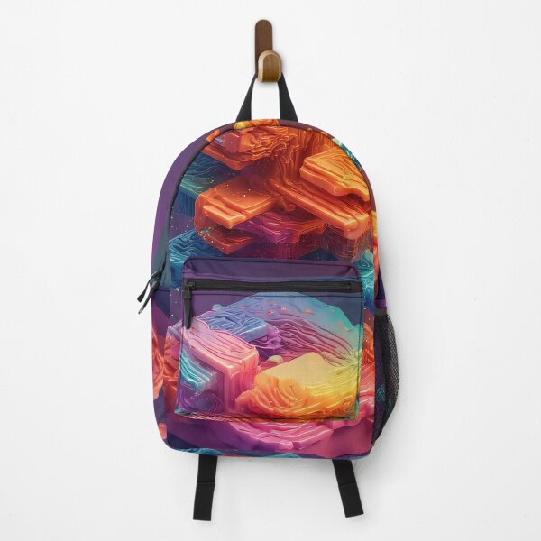 Item preview, Colorful crystal layers are stacked in a fantastical architecture. designed and sold by Mianku | Für das Leben.