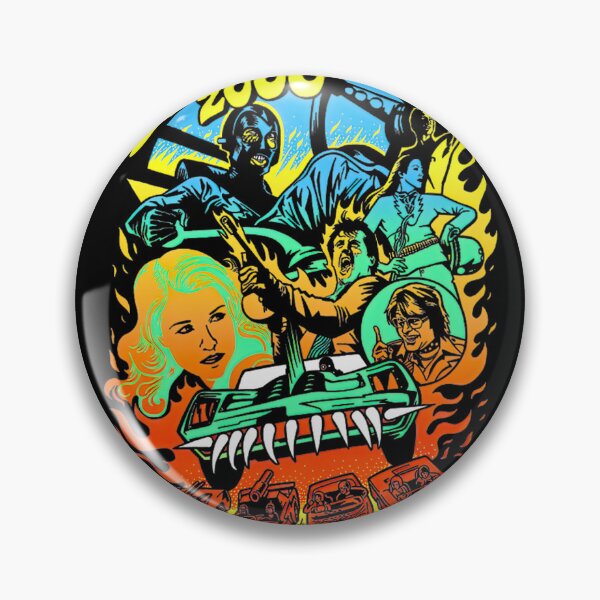 Item preview, Death Race 2000 Retro Car Chase Art designed and sold by pamelakaren.