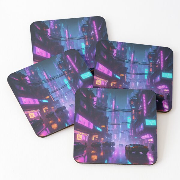 Item preview, Cyberpunk City Nights - Neon Futurism designed and sold by CrippiCrippi.