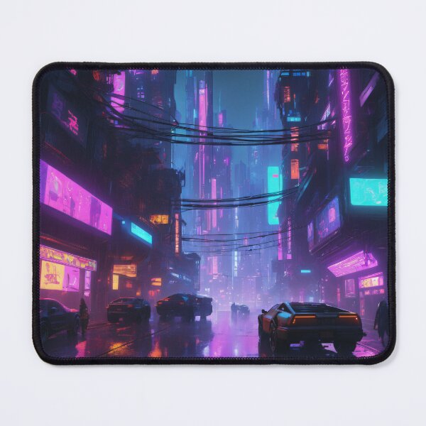 Item preview, Cyberpunk City Nights - Neon Futurism designed and sold by CrippiCrippi.