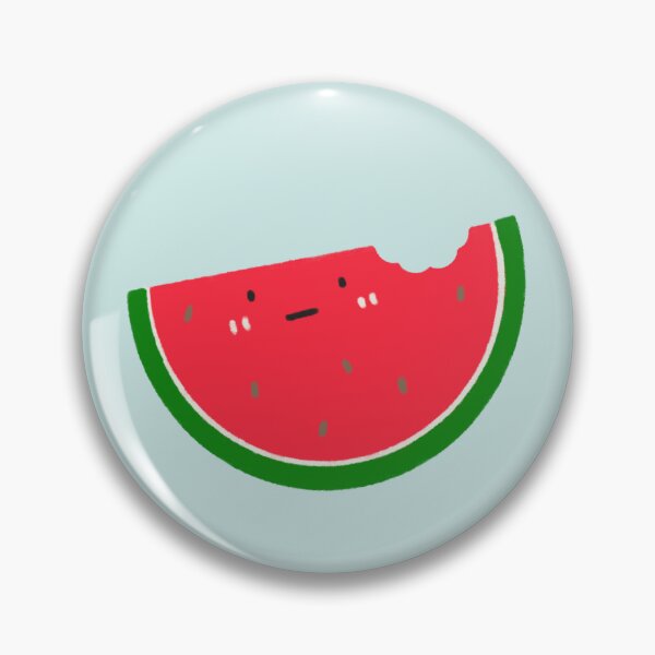 Item preview, Cute Bitten Watermelon Character Illustration designed and sold by bySunnieStudio.