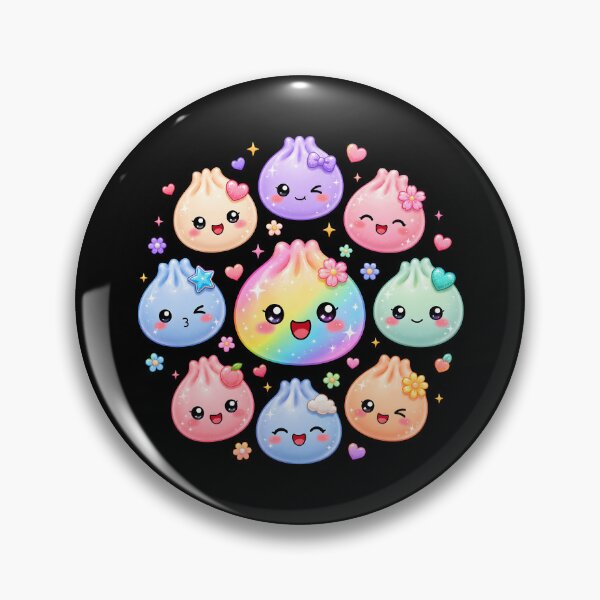 Item preview, Cute Dumpling Kawaii Pastel Rainbow Anime designed and sold by haris-rana-wren.