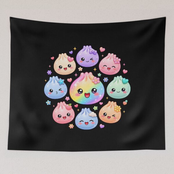 Item preview, Cute Dumpling Kawaii Pastel Rainbow Anime designed and sold by haris-rana-wren.