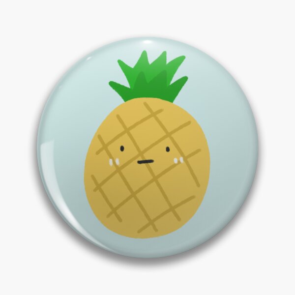 Item preview, Cute Pineapple Character with Face designed and sold by bySunnieStudio.