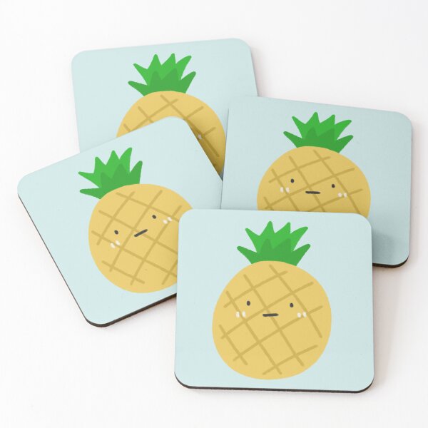 Item preview, Cute Pineapple Character with Face designed and sold by bySunnieStudio.