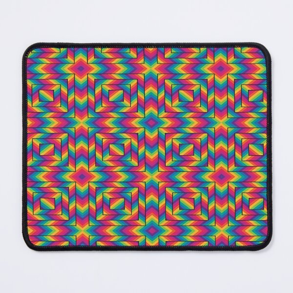 Item preview, A Vibrant and Hypnotic Geometric Pattern Featuring Bold Rainbow Colors designed and sold by Matt_Smith.