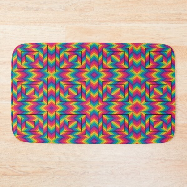 Item preview, A Vibrant and Hypnotic Geometric Pattern Featuring Bold Rainbow Colors designed and sold by Matt_Smith.