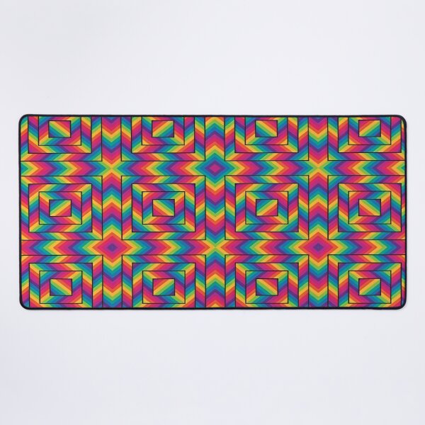 Item preview, A Vibrant and Hypnotic Geometric Pattern Featuring Bold Rainbow Colors designed and sold by Matt_Smith.