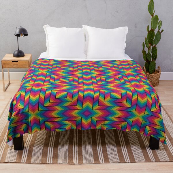 Item preview, A Vibrant and Hypnotic Geometric Pattern Featuring Bold Rainbow Colors designed and sold by Matt_Smith.