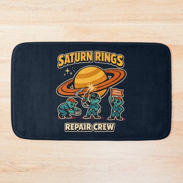 Item preview, Retro Alien Mechanics Repairing Saturn’s Rings designed and sold by radiogalaxy.