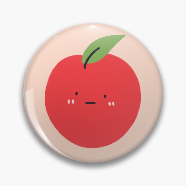 Item preview, Cute Apple Character with Face designed and sold by bySunnieStudio.