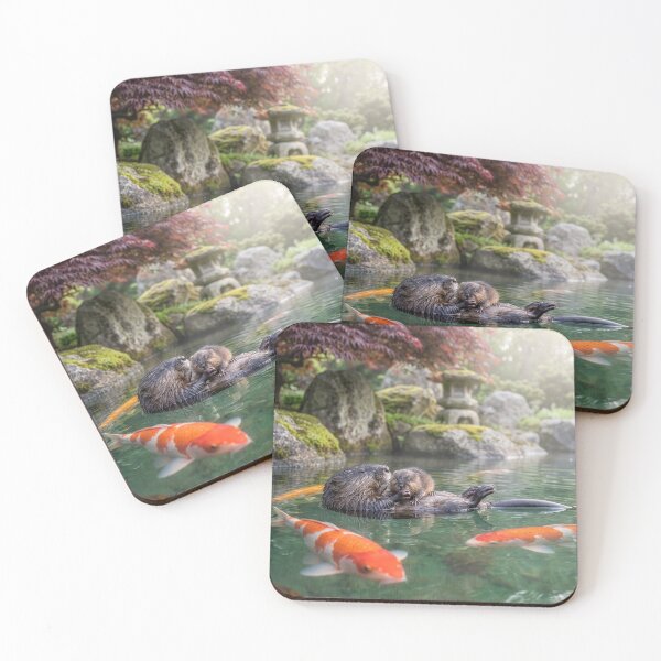 Item preview, Muskrat and Baby in Koi Pond designed and sold by Tridentulus.