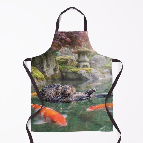 Item preview, Muskrat and Baby in Koi Pond designed and sold by Tridentulus.