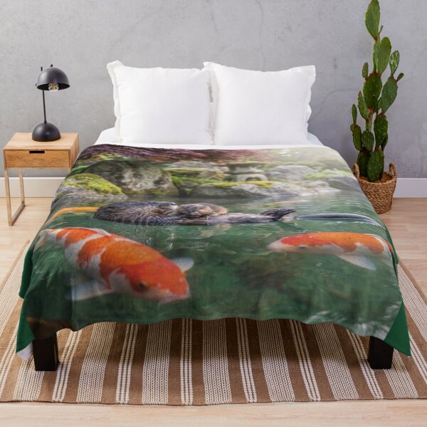 Item preview, Muskrat and Baby in Koi Pond designed and sold by Tridentulus.