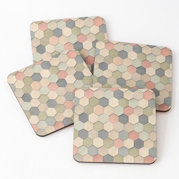 Item preview, Muted Vintage Ginger Color Modernist Tile Pattern designed and sold by scicilysimonee.