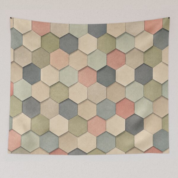 Item preview, Muted Vintage Ginger Color Modernist Tile Pattern designed and sold by scicilysimonee.