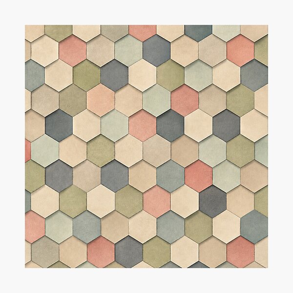 Item preview, Muted Vintage Ginger Color Modernist Tile Pattern designed and sold by scicilysimonee.