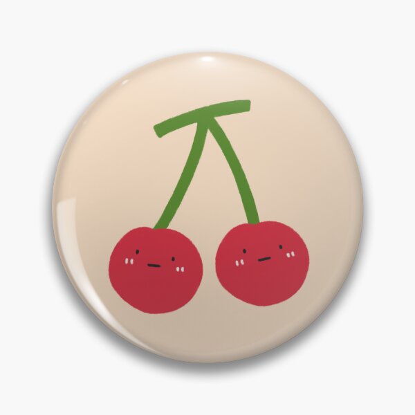 Item preview, Cute Cherry Pair Character with Faces designed and sold by bySunnieStudio.