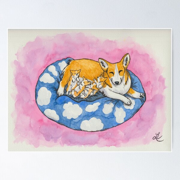 Item preview, mama corgi designed and sold by Cat and Kagagi.