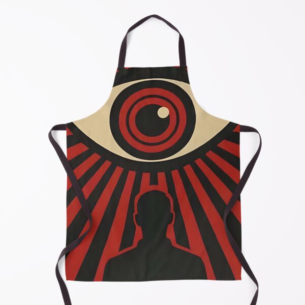 Item preview, Dystopian Surveillance Eye Retro Dark Future Design 1980 designed and sold by MetzMaybell.