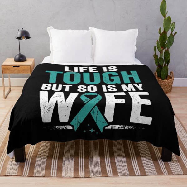 Item preview, Life Is Tough But So Is My Wife Strong Wife Awareness Survivor designed and sold by Doodleoub.