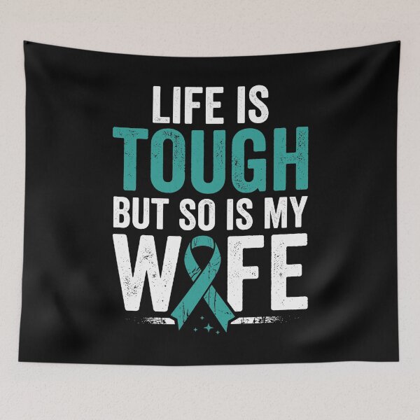 Item preview, Life Is Tough But So Is My Wife Strong Wife Awareness Survivor designed and sold by Doodleoub.