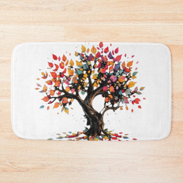 Item preview, Vibrant Autumn Tree with Colorful Leaves designed and sold by MyCalmDraw.