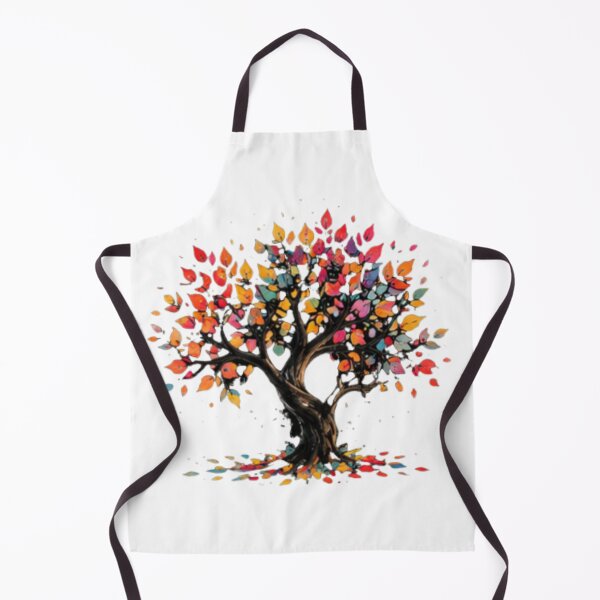 Item preview, Vibrant Autumn Tree with Colorful Leaves designed and sold by MyCalmDraw.