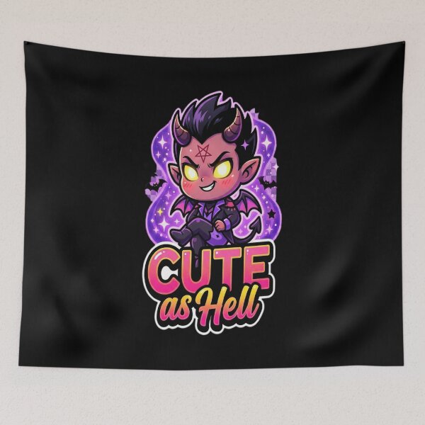 Item preview, Cute as Hell - Pink Evil Demon Goat designed and sold by florancouriei.