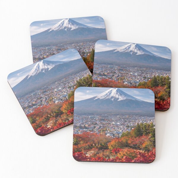 Item preview, Autumn Mount Fuji and Cityscape Photo Art designed and sold by conohitoAI-ArtGallery.