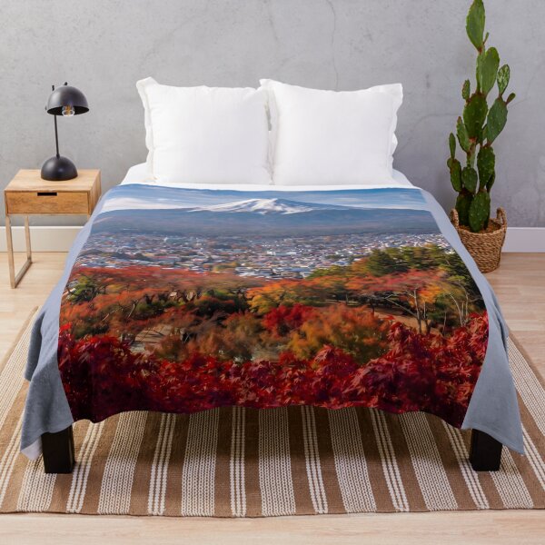 Item preview, Autumn Mount Fuji and Cityscape Photo Art designed and sold by conohitoAI-ArtGallery.