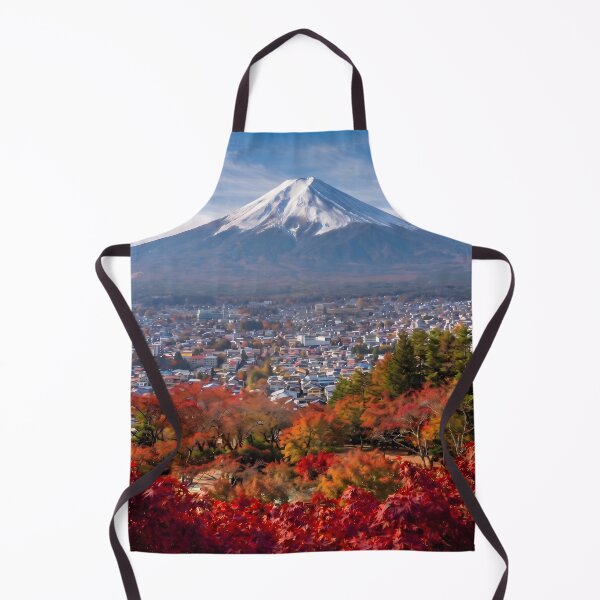 Item preview, Autumn Mount Fuji and Cityscape Photo Art designed and sold by conohitoAI-ArtGallery.