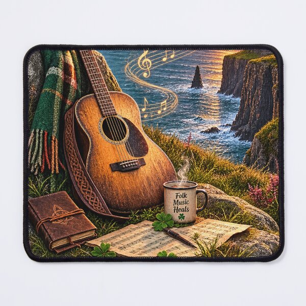 Item preview, Irish Folk Songs Coastal Acoustic Art designed and sold by Mohamedeinoo.