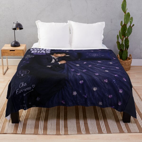 Item preview, Your Bias Is Waiting – Midnight K-Pop Duvet designed and sold by Boreal Apparel.