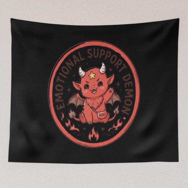 Item preview, Emotional Support Demon - Funny Evil Baphomet Gift designed and sold by florancouriei.