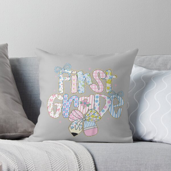 Item preview, Cute Preppy First Day of School Floral First Grade for Girls designed and sold by mjohnson9.
