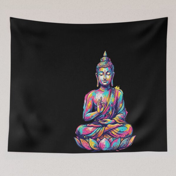 Item preview, Buddha Meditation Yoga Lovers Colorful Buddha Sleeping designed and sold by giaodiem.