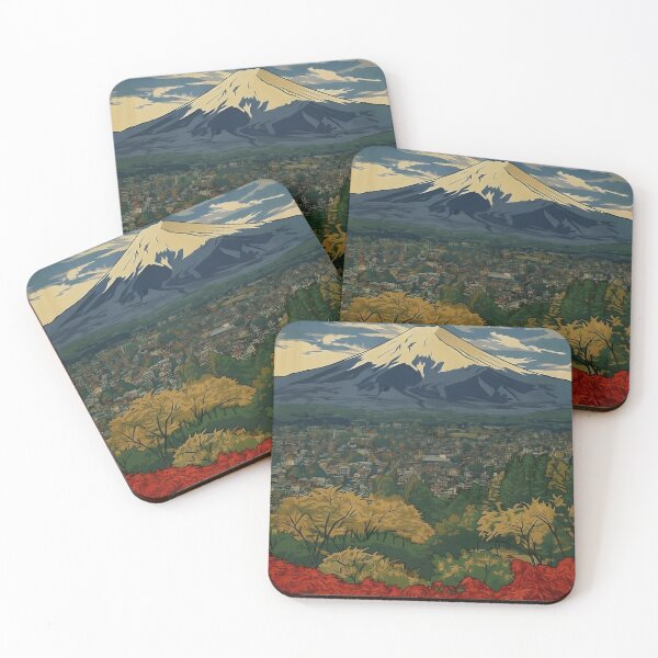 Item preview, Ukiyo-e Mount Fuji Autumn Landscape Art designed and sold by conohitoAI-ArtGallery.