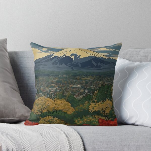 Aperçu de l'œuvre Estampes Ukiyo-e représentant des paysages d'automne du mont Fuji créée et vendue par conohitoAI-ArtGallery.