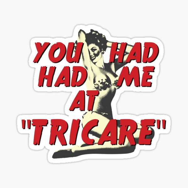Tu m'as eu chez Tricare Sticker