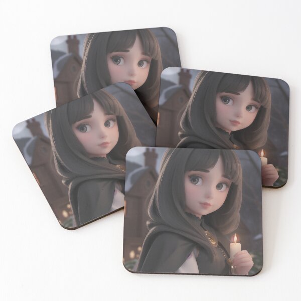 Item preview, Gothic Girl Holding a Candle at Night designed and sold by MoonGlyphSilence.