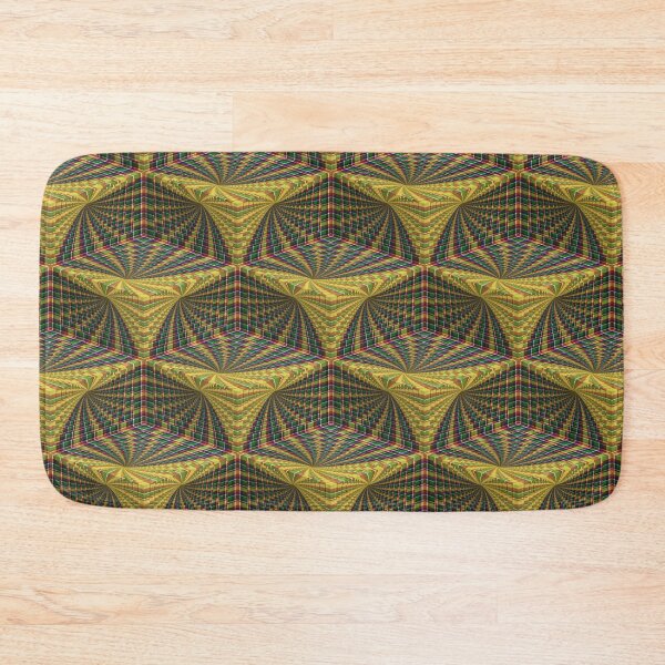 Item preview, Madras Droste Tunnel Fract-art-an Ziggurat designed and sold by Cathedral of Curiosity.