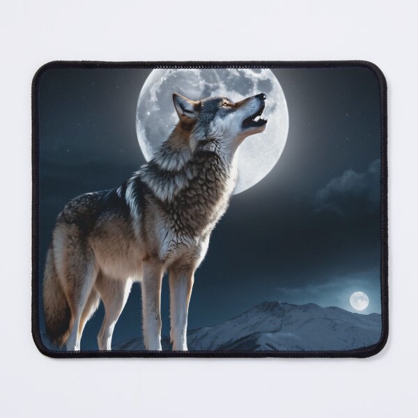 Item preview, Majestic Wolf Howling at the Moon designed and sold by CrippiCrippi.