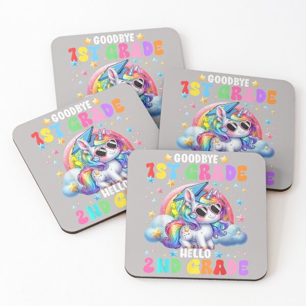Item preview, Cute Unicorn Goodbye 1st Grade Hello 2nd Grade Girls Kids designed and sold by mjohnson9.