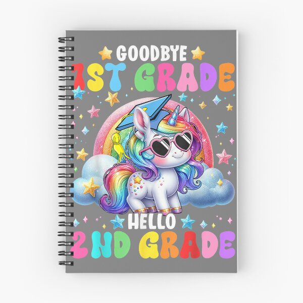 Item preview, Cute Unicorn Goodbye 1st Grade Hello 2nd Grade Girls Kids designed and sold by mjohnson9.