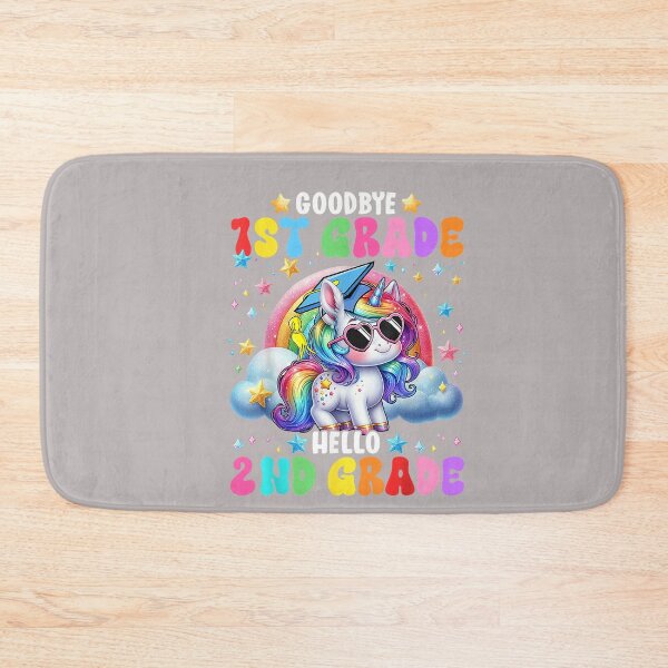 Item preview, Cute Unicorn Goodbye 1st Grade Hello 2nd Grade Girls Kids designed and sold by mjohnson9.